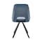 Armen Living Lexi Dining Room Accent Chair in Blue Velvet and Black Finish, PK2 LCLESIBLU - alternate 7